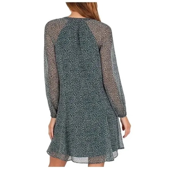 Joie Green Arctic Animal Spot Balloon Long Sleeve Dress XXL RR8 - Picture 2 of 13